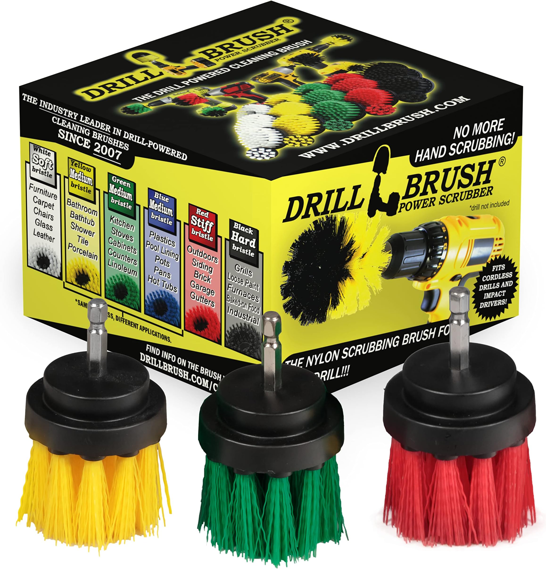 Kitchen Accessories - Drill Brush - Grout Cleaner - 2-inch Diameter Multi-Purpose Spin Brush Kit - Garden Statues - Bird Bath - Granite Cleaner - Bathroom Accessories - Shower Curtain - Baby Bath Tub