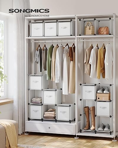 Miniatura 10 de SONGMICS Organizador de almacenamiento con cajas de almacenamiento, organizador de 6 cubos, 6 contenedores plegables de tela no tejida,