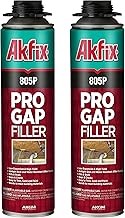 Akfix 805P Polyurethane Spray Foam - Waterproof Insulating Sealant, Expanding Foam Gap Filler, Insulation Foam for Window&...