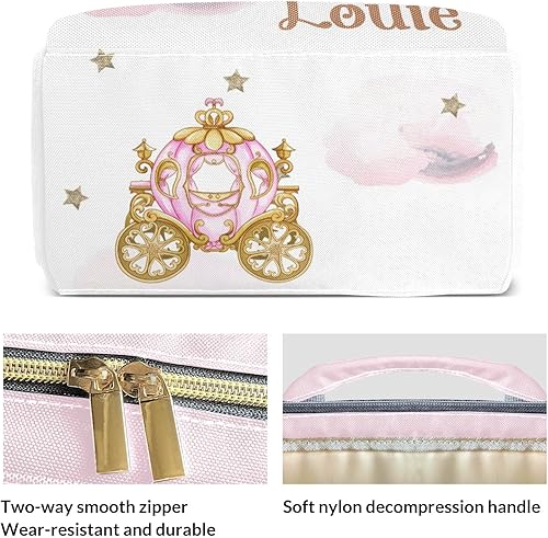 Miniatura 5 de Bolsas de pañales personalizadas de gran capacidad, mochila con nombre personalizado de abeja de miel, bolsa de pañales casual, regalos, design 12,