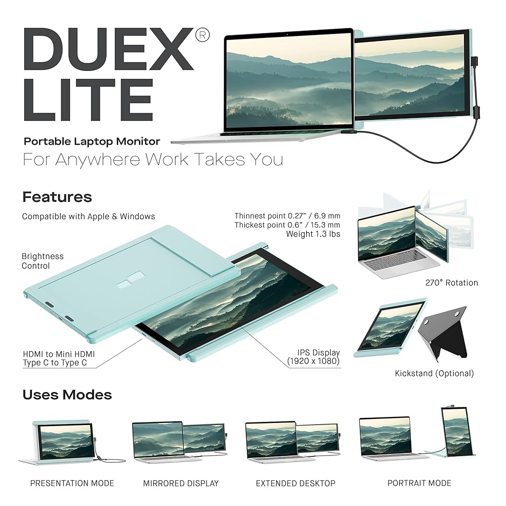 Amazon.com: Duex Lite New Mobile Pixels Portable Monitor