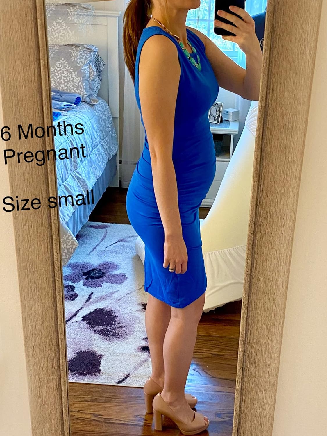 Missufe Women's Casual Sleeveless Tank Ruched Bodycon Sundress Irregular Sheath T Shirt Dress - Image 4