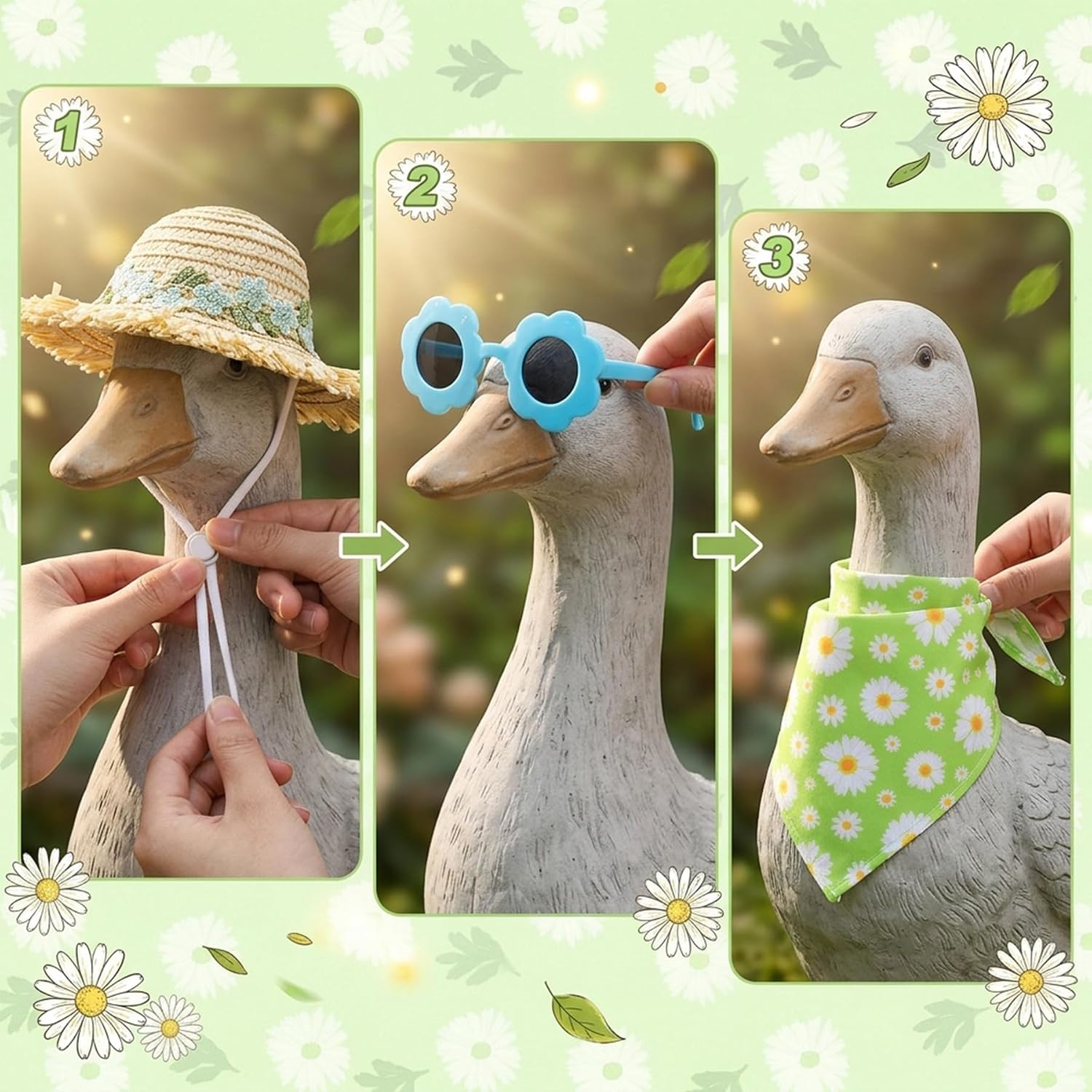 Daisy Flower Outfit for Porch Goose