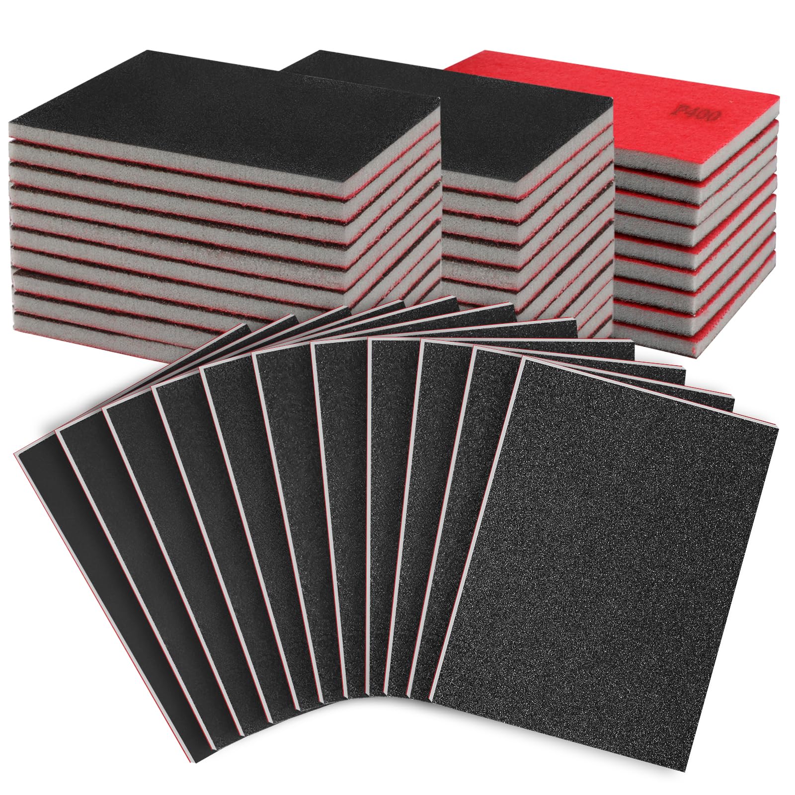 Mkobon Sanding Sponges - 27 Pcs Grit Set -8