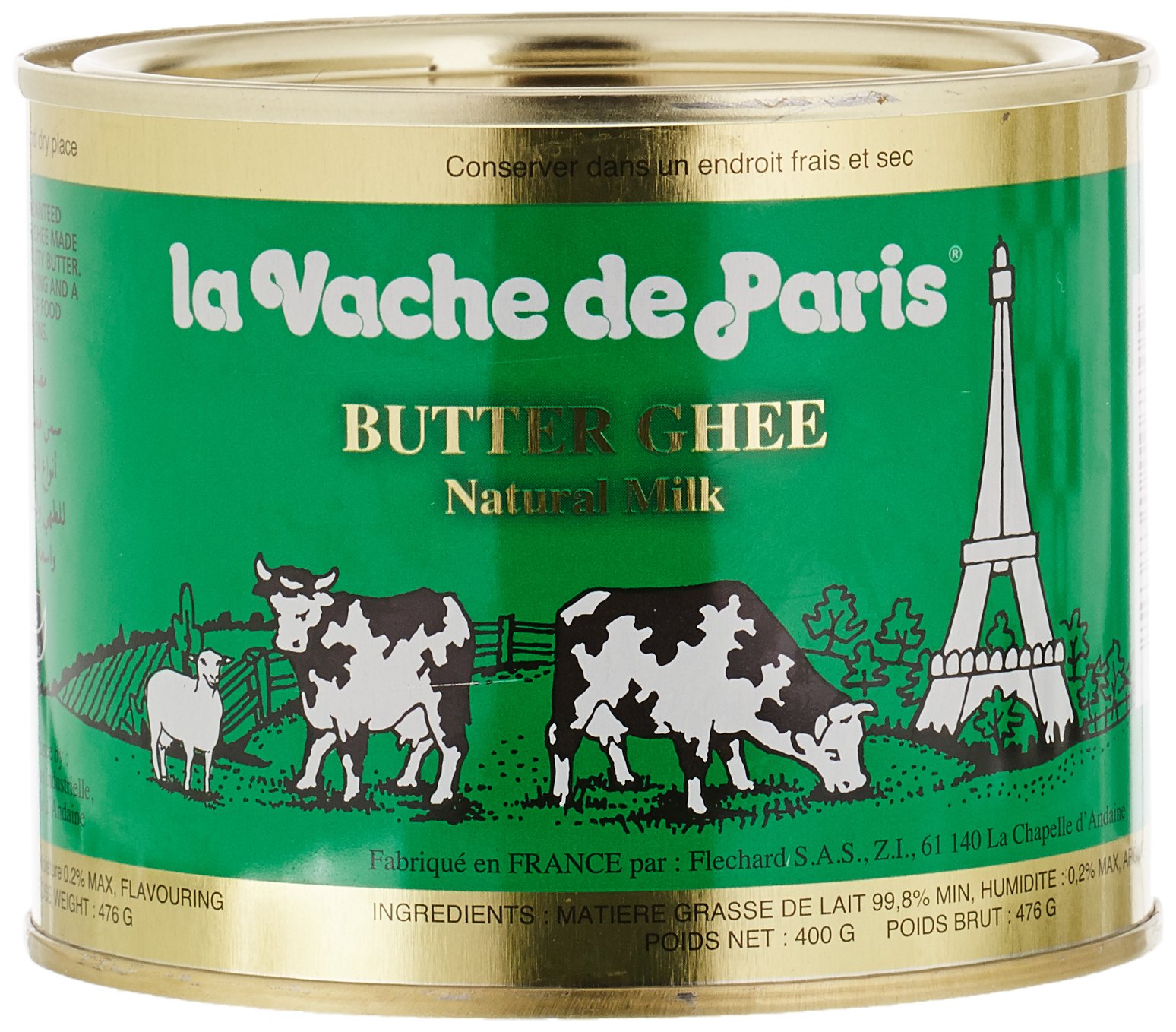 La vache de Paris Butter Ghee 400 g - Lot de 3