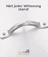 Vista 2 de AceCamp Juego de ollas de cocina ligeras de aluminio anidadas con tapa y mango plegable - 4L, 8L, 12L