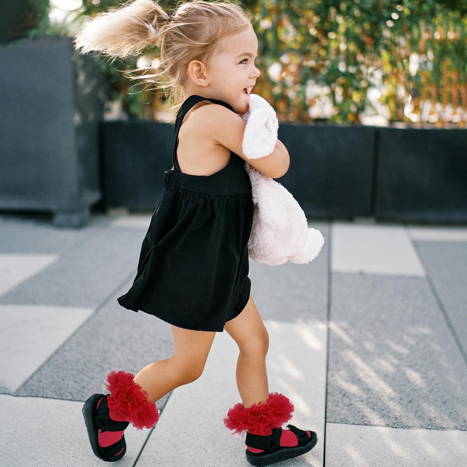 Zando Toddler Ruffle Socks for Girls 1-10 Years - Cotton Tutu Socks with Puffly Lace Frilly Edge Cute for Photos - Image 3