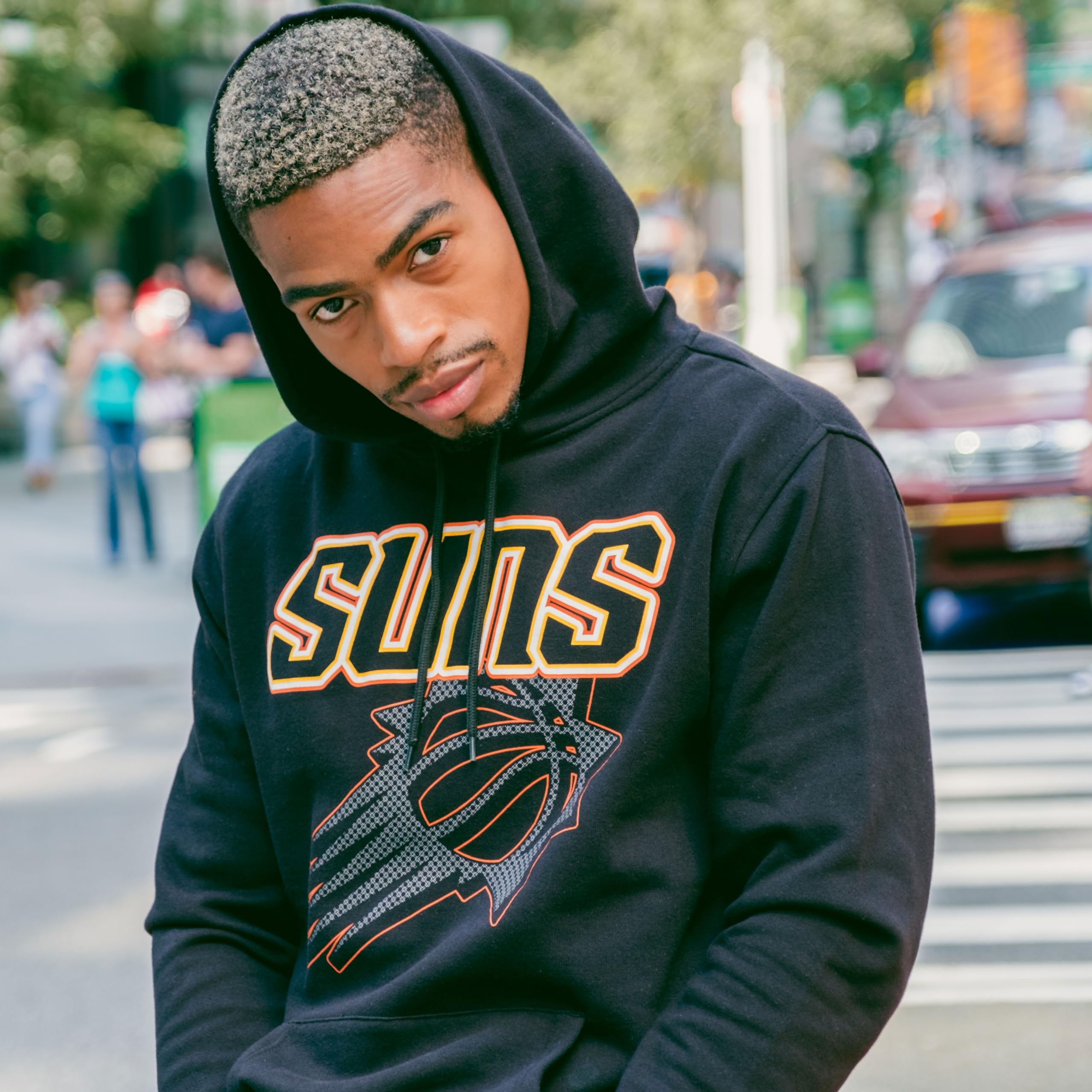 Ultra Game Men's NBA Fleece Hoodie Pullover Sweatshirt out of Bound Fleece Hoodie Pullover Sweatshirt out of Bounds (Pack of 1)