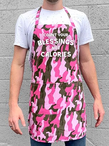 Miniatura 10 de ApronMen, Count Your Blessings - Delantal de barbacoa ajustable para hombre, talla única