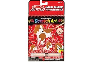 Melissa & Doug On the Go Scratch Art: Animal Families