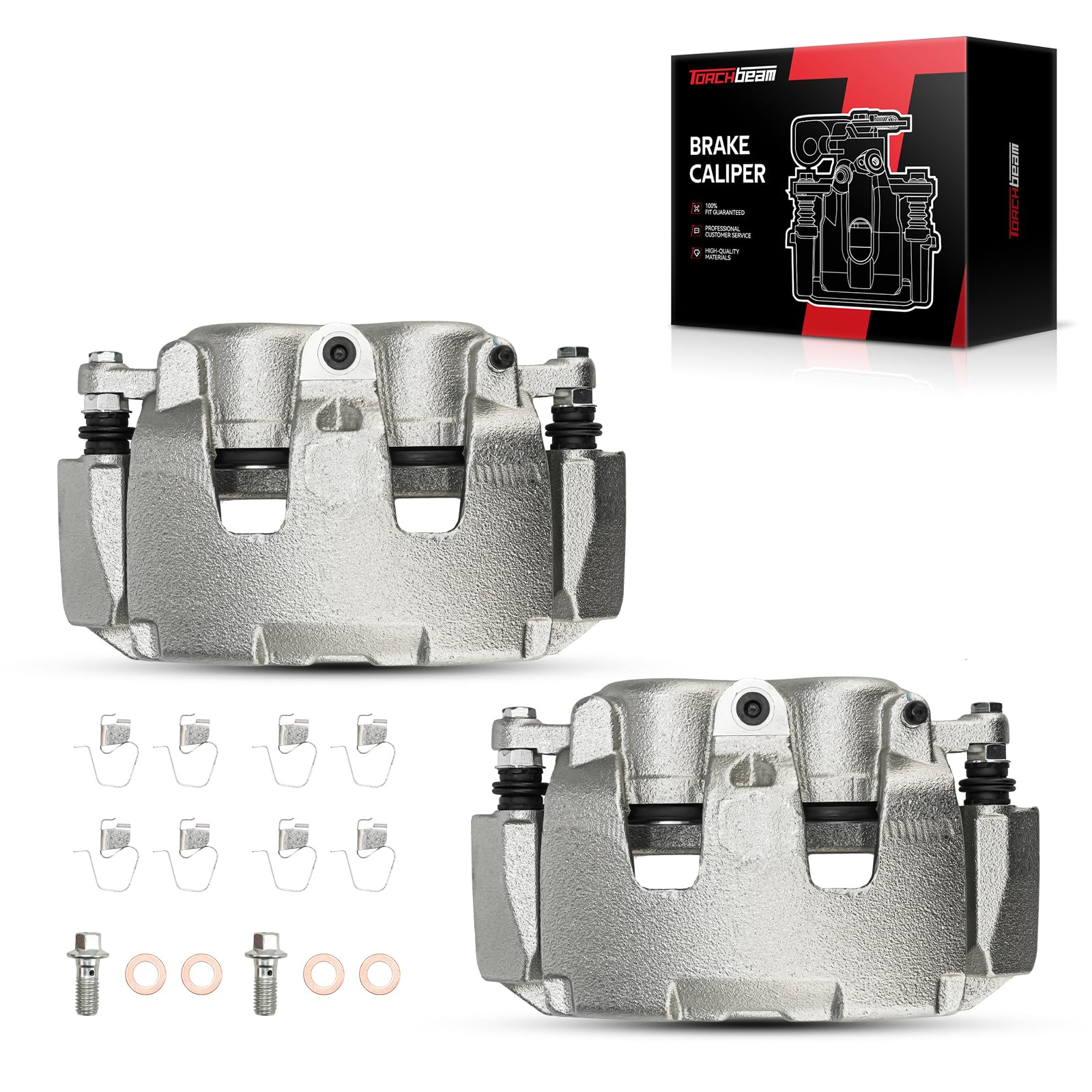 Torchbeam Front Brake Calipers Set for Dodge Ram 1500 2006-2008