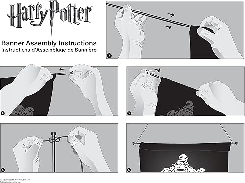 Miniatura 4 de Rubíes Harry Potter Hufflepuff Impreso Banner by Rubie 's Masquerade UK