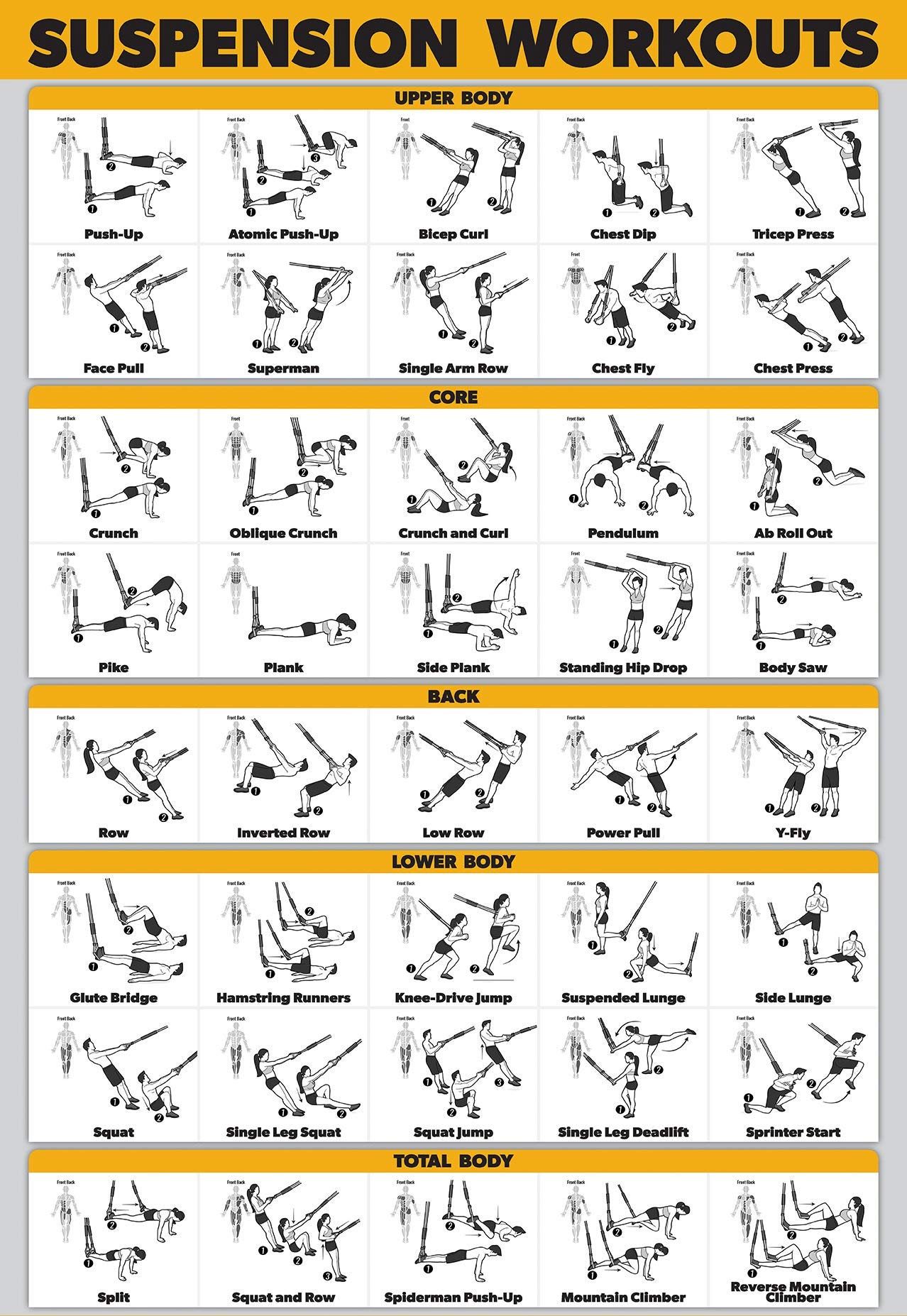 Suspension Workouts Poster Workout Posters vrogue.co