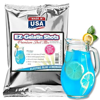 Electric Blue Lemonade Jello Shot Mix, 6.78oz Gelatin Mix