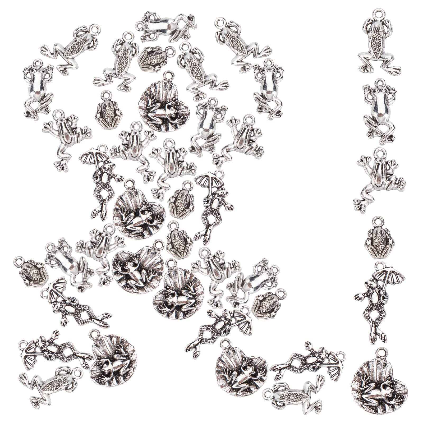 Breloques grenouille en alliage pour personnaliser vos bijoux faits main
