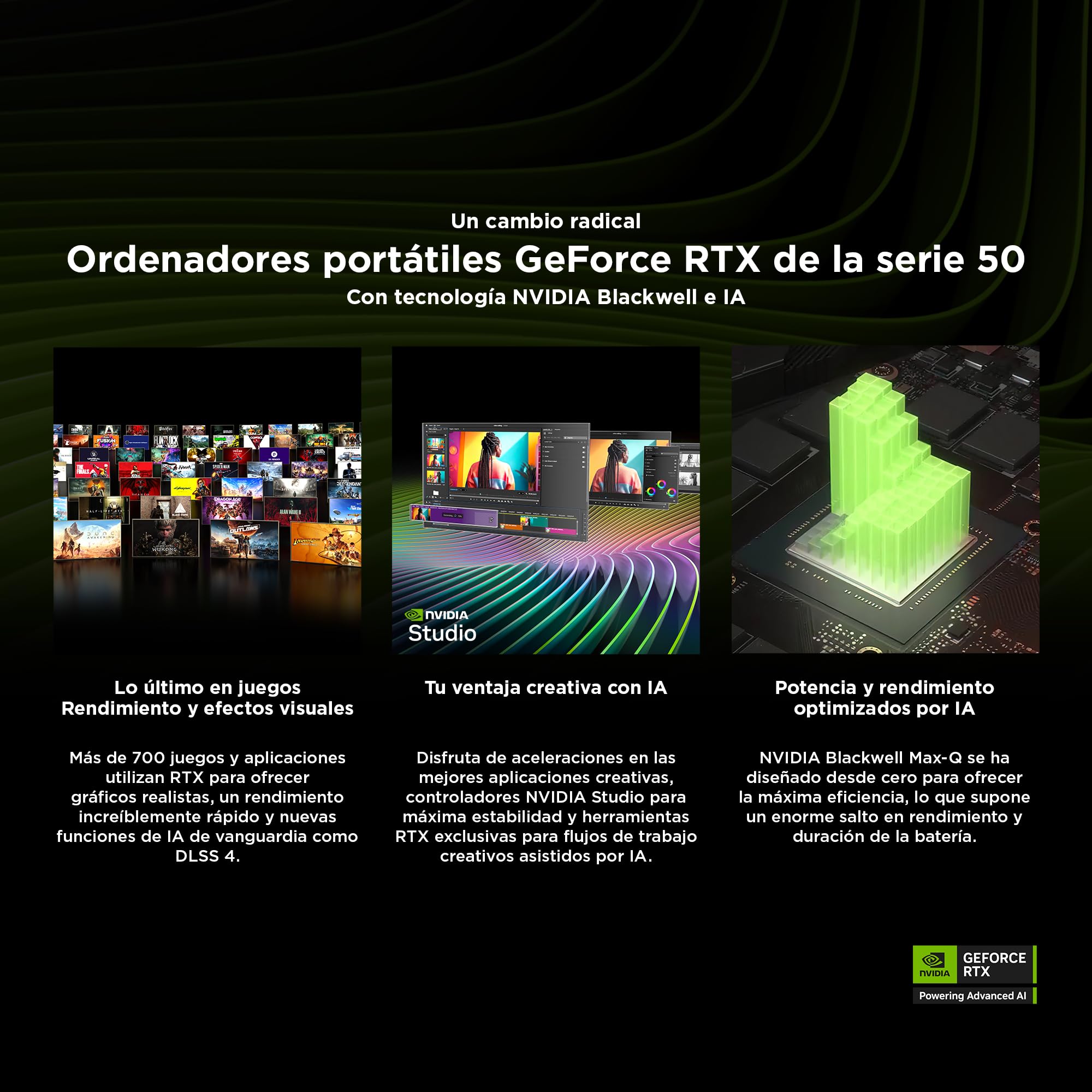 HP OMEN 16-am0035ns - Ordenador portátil Gaming 16" 2K (Intel Core i9-14900HX, 32GB RAM, 1TB SSD, NVIDIA Geforce RTX 5070, FreeDos) Negro - Teclado QWERTY Español