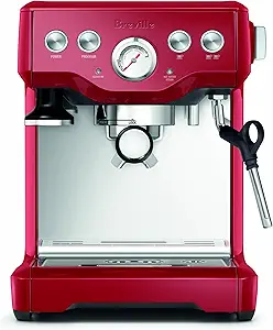 Breville the Infuser Espresso Machine, BES840CBXL, Cranberry Red