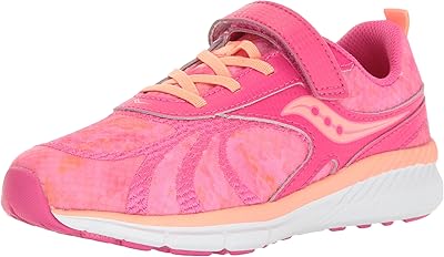 Saucony Velocity A/C Running Shoe, Pink/Coral, 11.5 M US Little Kid