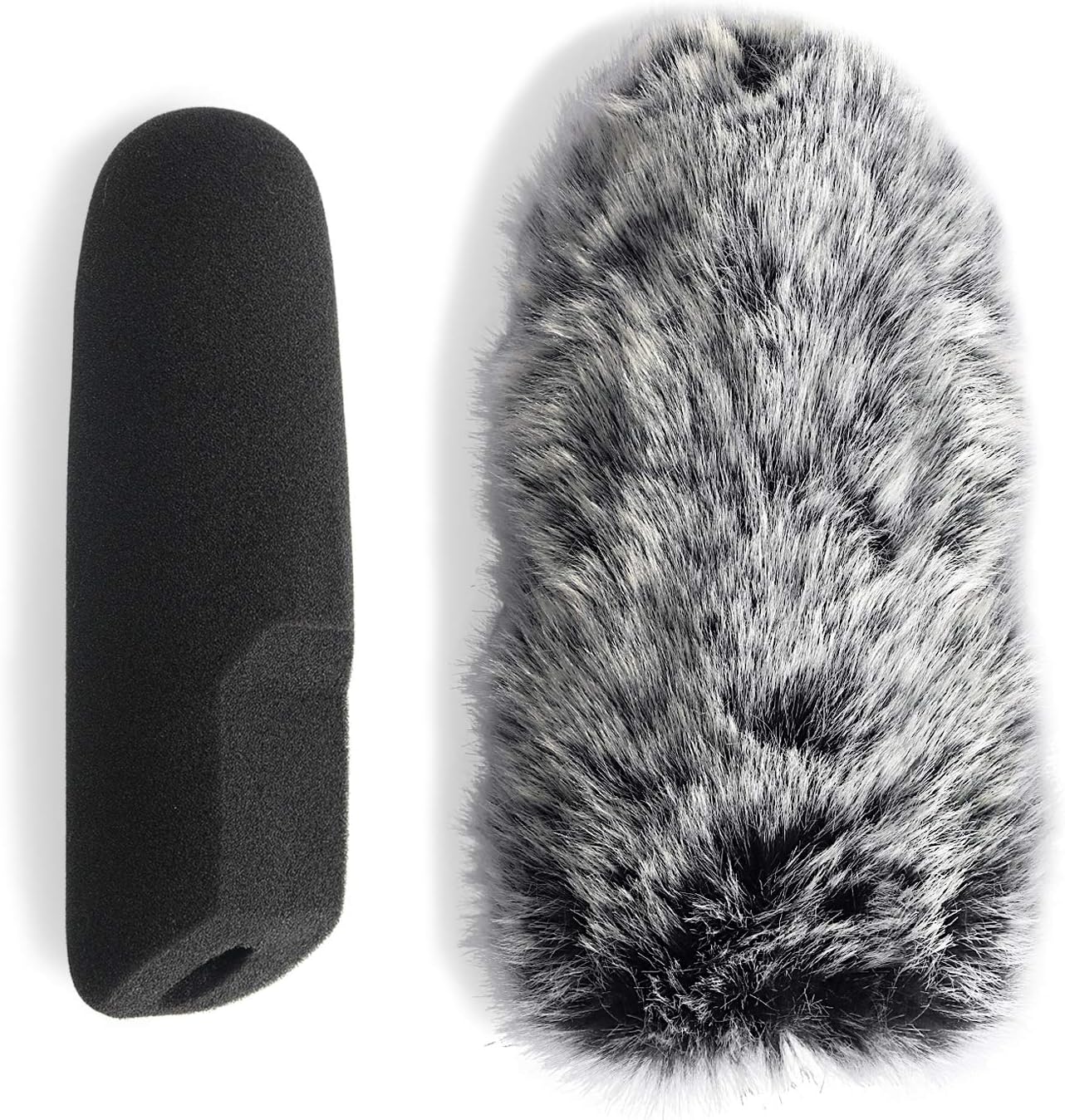 YOUSHARES Videomic Pro Mic Deadcat Wind Shield & Foam windscreen, Foam & Furry Wind Muff for Videomic Pro Camera Microphone (2 Pack)