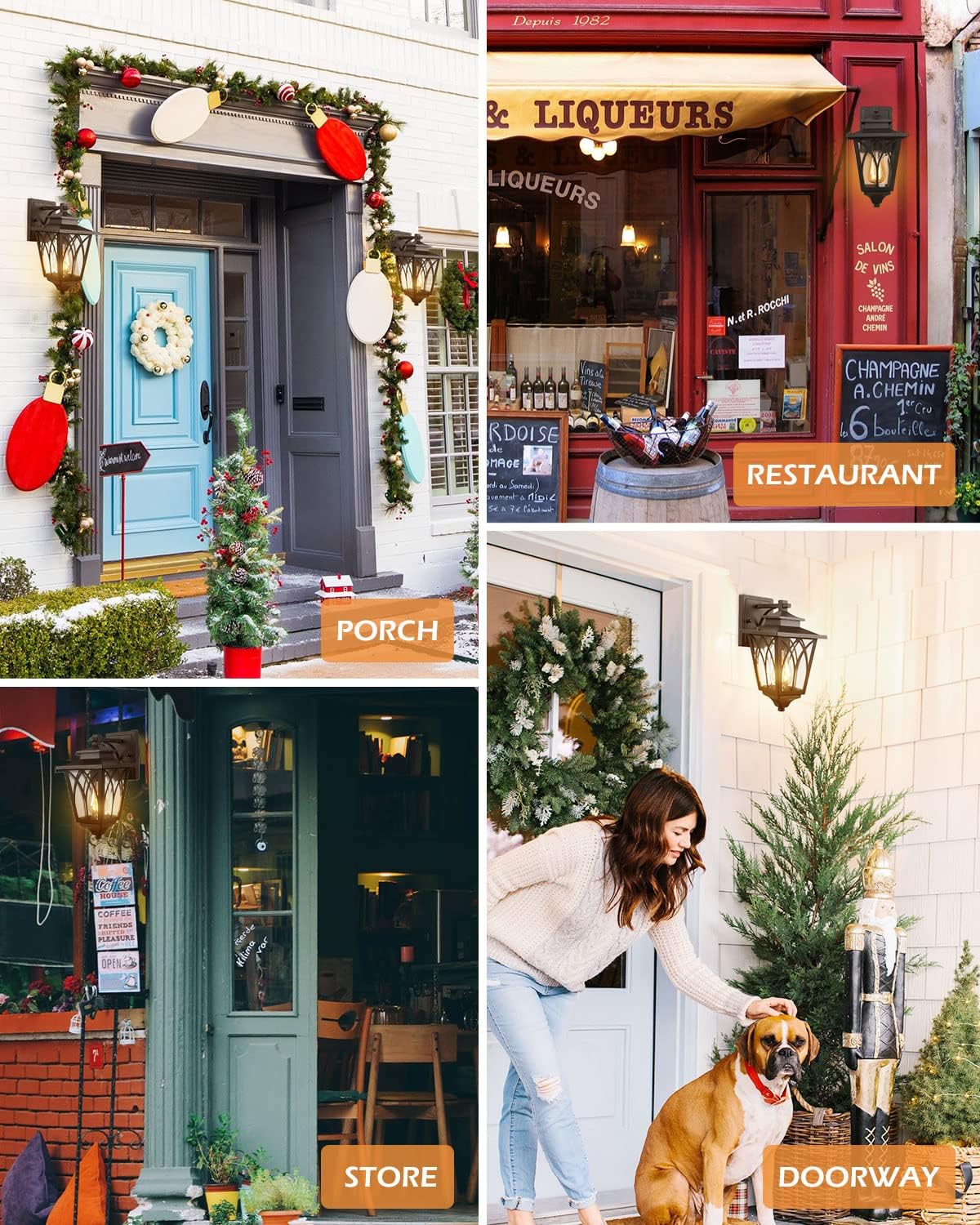 Bеѕt Cуbеr Mоndау 🔥 Outdoor Wall Light Fixtures 13 inches, JAZAVA Tulip Design Exterior Wall Sconce Waterproof Lantern for Porch, House Lights with Matte Black Finish Clear Seeded Glass, 2 Pack 80% оƒƒ Dіѕсоunt Outdoor Wall Light Fixtures 13 inches, JAZAVA Tulip Design Exterior Wall Sconce Waterproof Lantern for Porch, House Lights with Matte Black Finish Clear Seeded Glass, 2 Pack