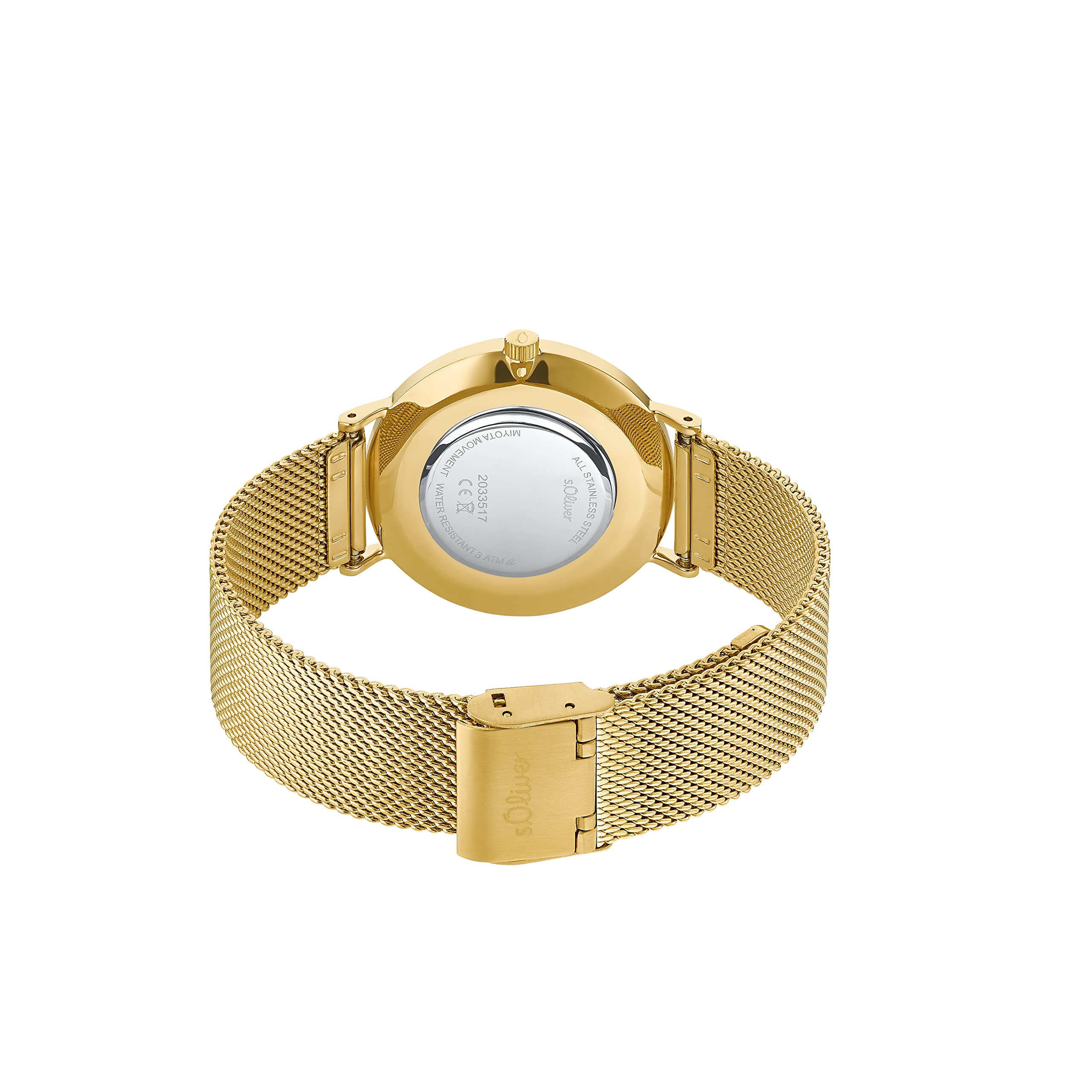 s.Oliver Armbanduhr Damen Quarzuhr Analog, mit Edelstahl Armband, 3 bar Wasserdicht, Kommt in Uhren Geschenk Box