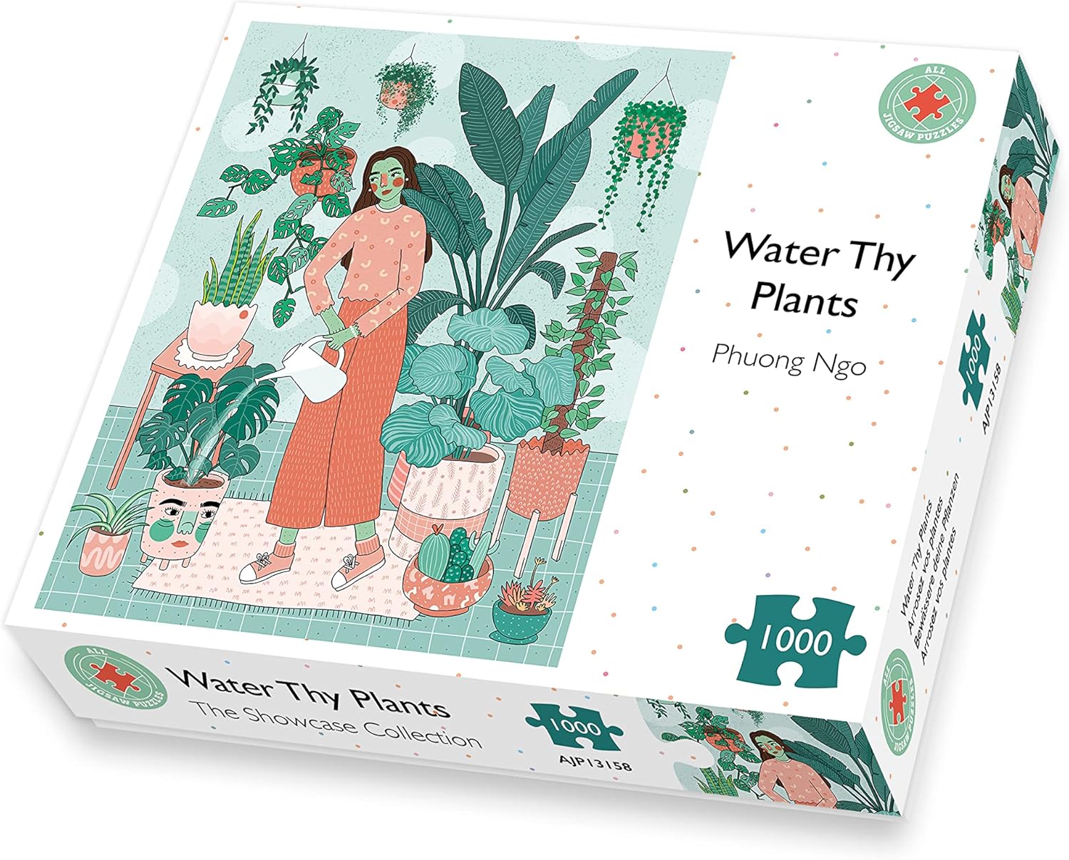 All Jigsaw Puzzles - Water Thy Plants - 1000 Piece Jigsaw Puzzles for Adults - Made in The UK | 100% Recycled Puzzle Board | 66cm X 50cm, Jigsaw Puzzles for Adults