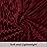 NTBAY Plush Flannel Oversized Baby Blanket, 50X60 Inches Soft and Warm Toddler Blanket with Striped Texture Nursery Bed Blanket for Stroller, Crib, Travel, Baby Gift, 50x60, Wine Red