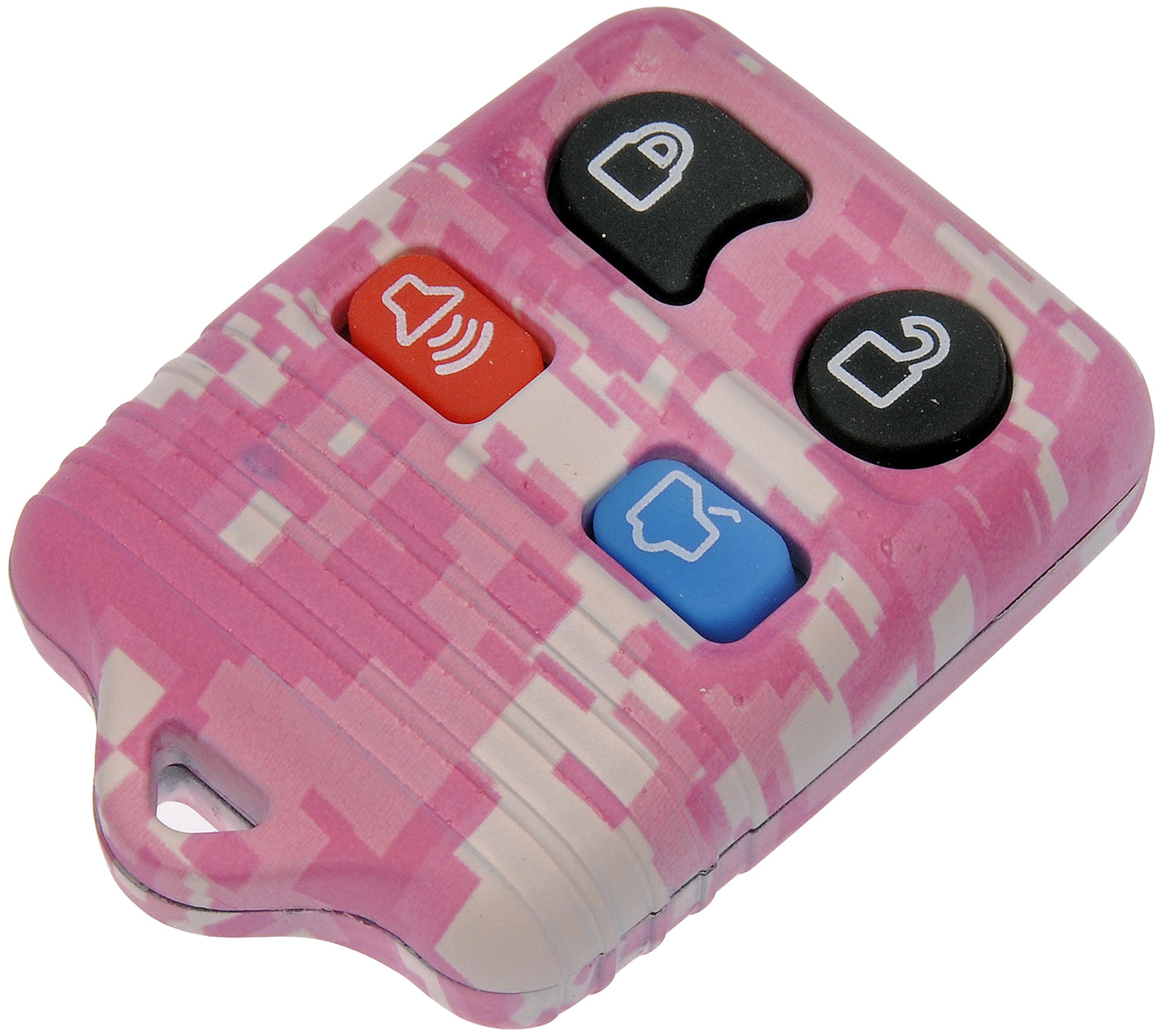 Dorman 13607PKC Keyless Remote Case Compatible with Select Ford / Lincoln / Mercury Models, Pink Digital Camouflage - Dorman Keyless Remote Case 13607PKC - KEYLESS REMOTE CASE - Keyless Remote Case - Key Fob Repair - Cracked or wore out your key fob case? Want to add a custom look? Just replace the case with this convenient, affordable keyless entry transmitter cover, restoring or enhancing the look. - Ford 2016-95, Lincoln 2012-95, Mercury 2011-95