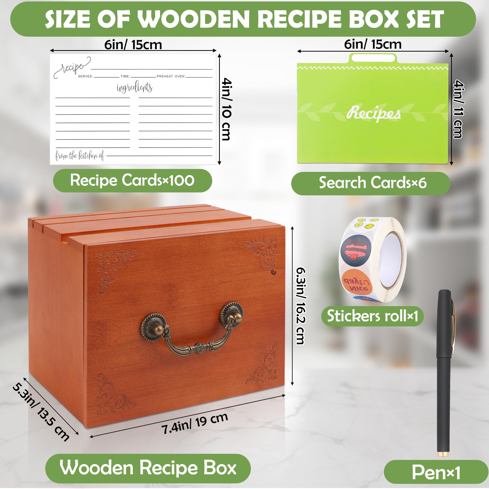 Acacia Recipe Box - Organize Your Recipes! -2 Acacia Recipe Box - Organize Your Recipes! -2