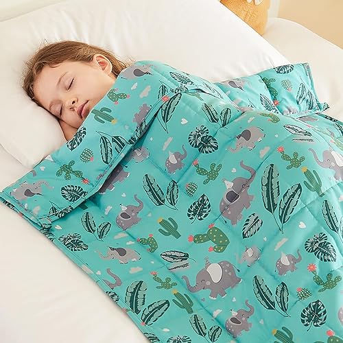 Miniatura 21 de HOSUKKO Manta con peso, manta pesada gris de 3 libras, manta transpirable (36 x 48 pulgadas, 3 libras)