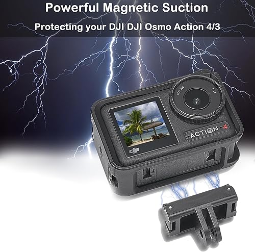 Miniatura 4 de PCTC 2 adaptadores magnéticos compatibles con DJI Osmo 360Osmo Action 5 Pro 43 Adaptador de liberación rápida Accesorios DJI, trípode acoplable,