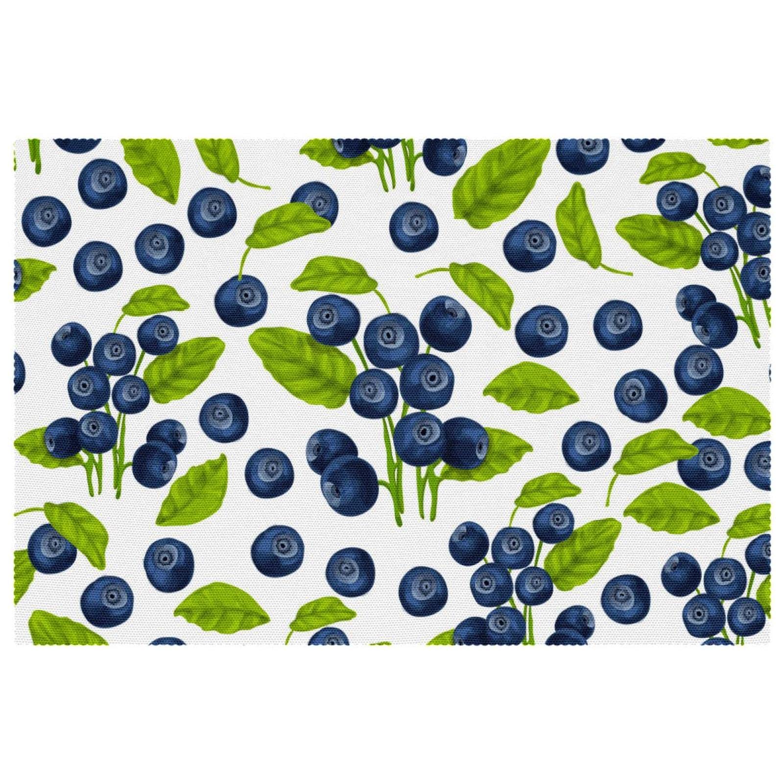Sets de table Blueberry pour tables à manger et repas