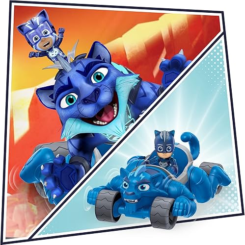 Miniatura 6 de Hasbro PJ Masks Animal Power Gekko Animal Rider - Auto de juguete con figura de acción Gekko vehículos de juguete de lujo juguetes de superhéroe