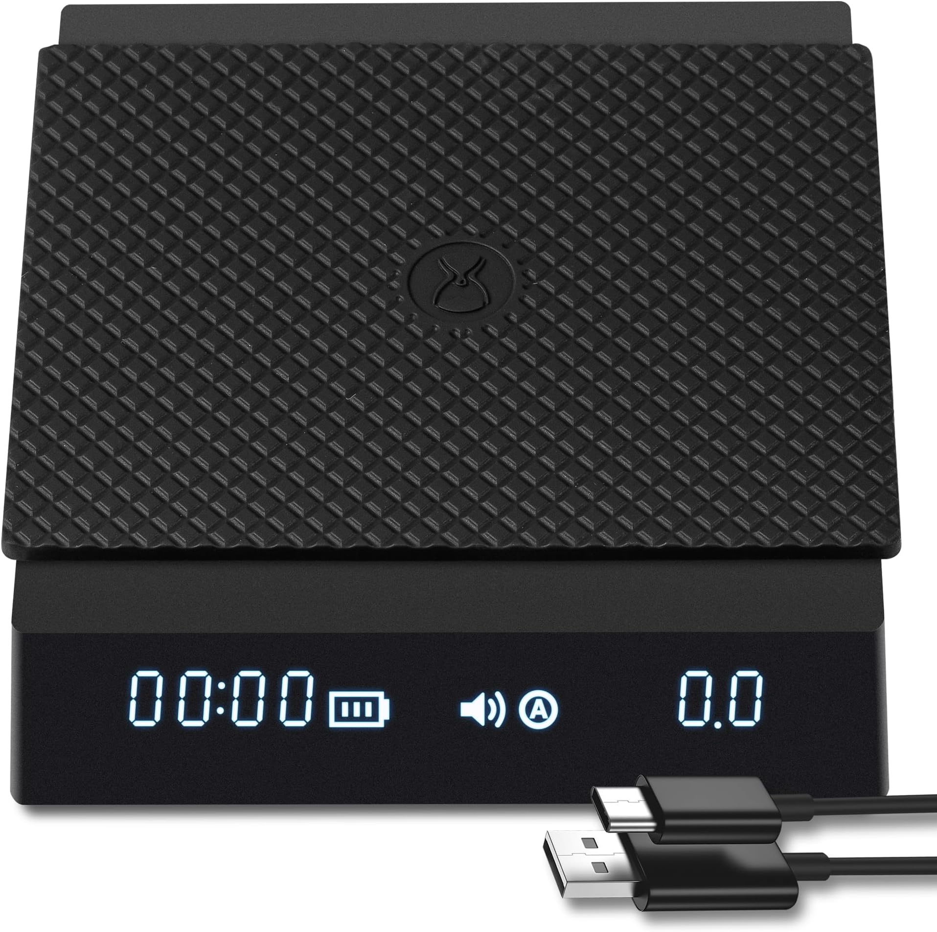 TIMEMORE Black Mirror Nano, Digitale Kaffeewaage mit Timer, 2kg/0.1g, Espresso Waage, Multifunktionale barista waage, Automatisches Timing coffee scale, schwarz