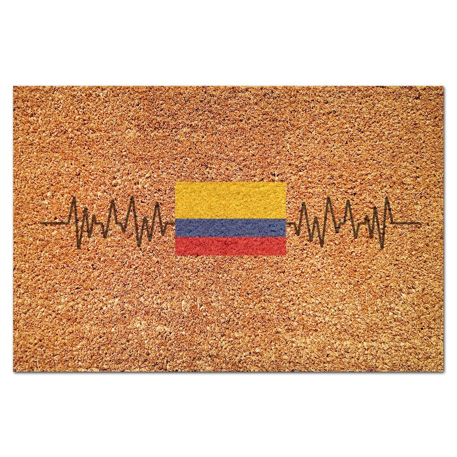 Tapis de bienvenue Colombie en coco pour sublimer votre entrée