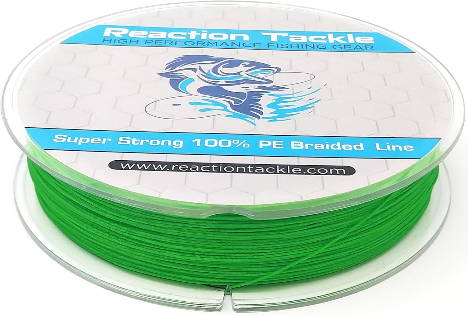 Reaction Tackle 9 Strand Braided Fishing line- High Strength and Long Casting - Smooth with Zero Stretch and Abrasion Resistant- Fresh or Saltwater Fishing