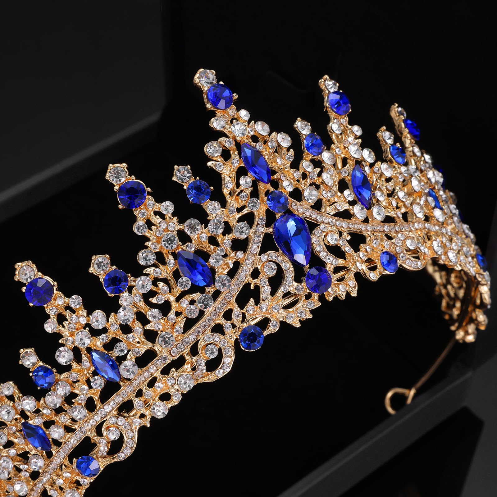 Kamirola Tiaras and Crowns for Women,Tiaras Earrings Necklace, Crystal Bridal Jewelry Set (TR48)