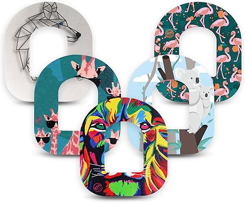 Vista 10 de ExpressionMed - Parches adhesivos para Omnipod (paquete de 5) - Cintas con sensor CGM precortadas a prueba de agua, no se deshilachan, precortadas