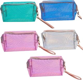 Beaupretty Portátil 5 Pçs Bolsa Cosmética Transparente Bolsa De Artigos De De Viagem Estojo De Cosméticos De Viagem Bolsa De Armazenamento De Viagem Bolsa De Portátil De Viagem Bolsa