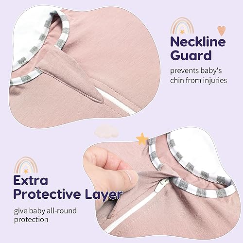 Miniatura 3 de PuppyPaws - Saco de dormir para bebé, manta de transición para bebés de 3 a 6 meses, manta portátil para bebé con cremallera de 2 vías, pañales para