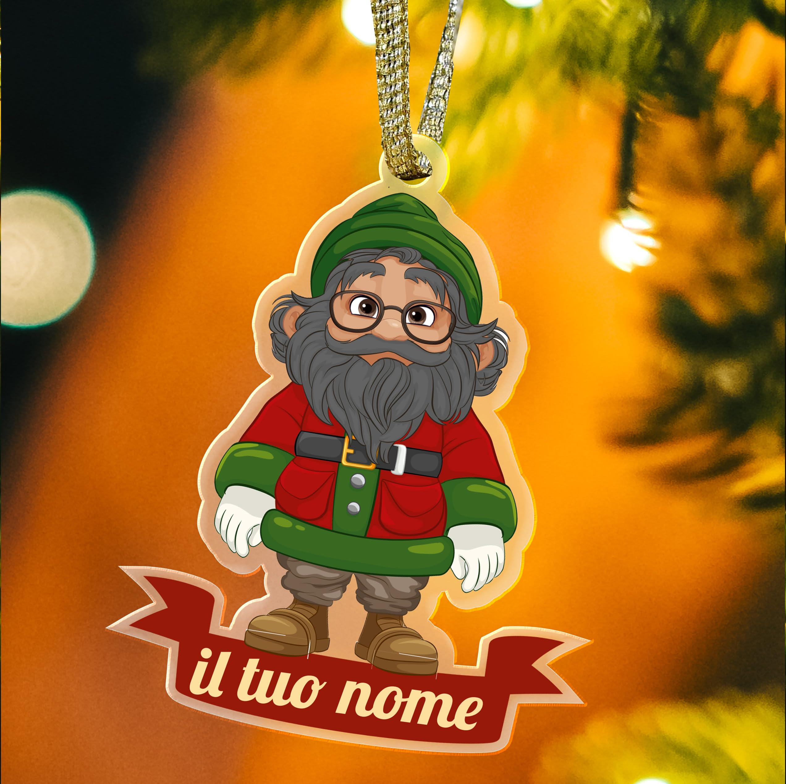 Addobi Albero Natale A Forma Di Elfo, 50cm, Rosso E Verde Elfo Albero Di Natale In Alto, Per Decorazioni Albero Di Natale (Elfo Rosso Verdi - Foto 10