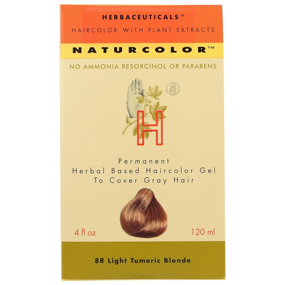 naturcolor Haircolor Hair Dye - Light Turmeric Blonde, 4 Ounce (8R)