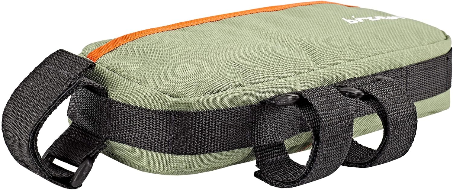 Birzman Packman Top Tube Pack – Compact, Waterproof Bike Storage Bag | Durable, Lightweight Top Tube Bag for Cycling Essentials | Black