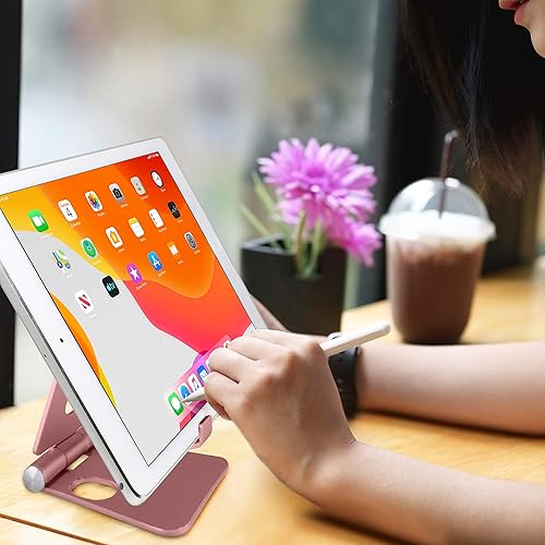 Miniatura 7 de Aduro U-Rise - Soporte ajustable para teléfono celular, plegable, de acero de aluminio, con U-Rise XL, soporte ajustable de aluminio para tableta,