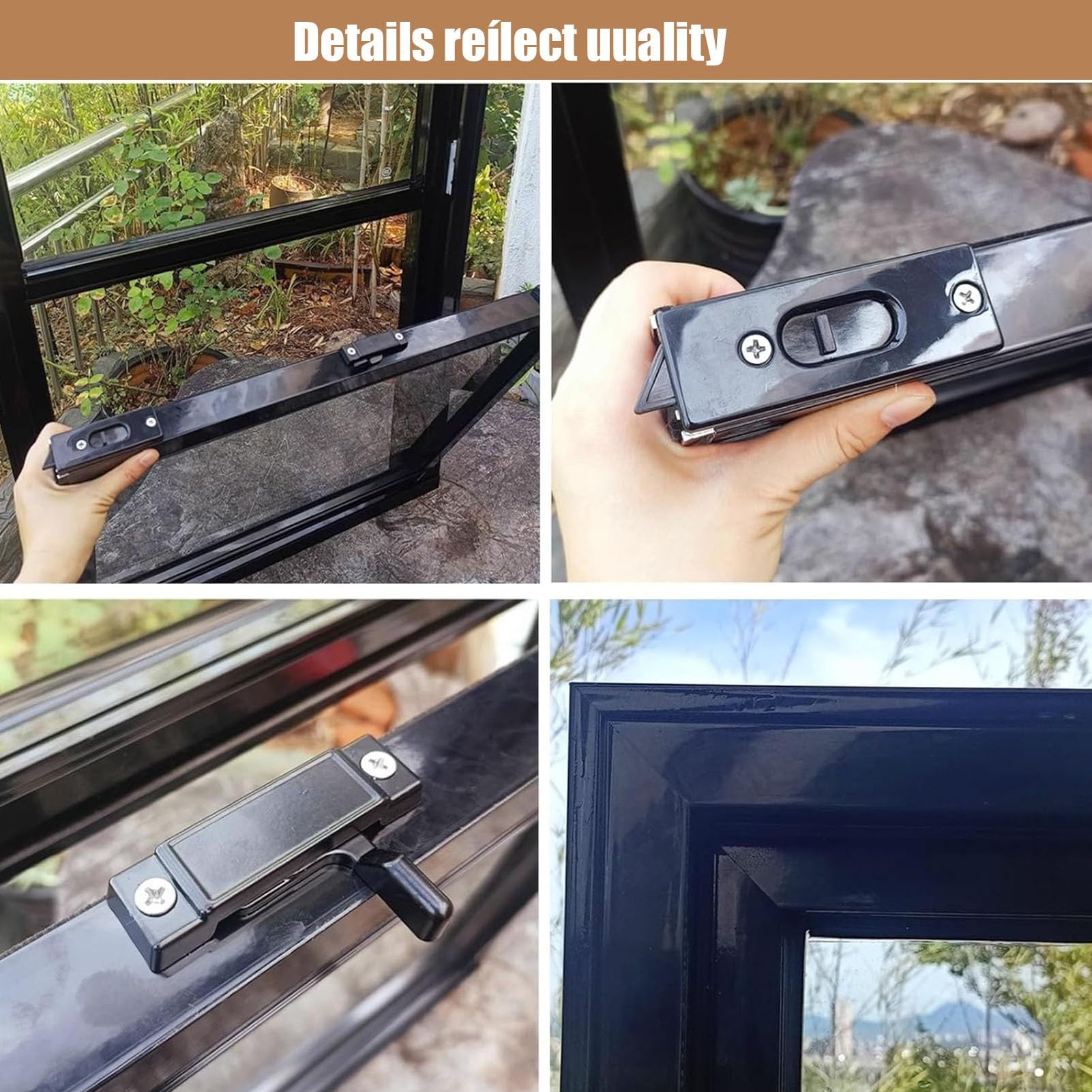 Ventana de ventilación para cobertizos, Ventanas corredizas de Aluminio para sótanos con mosquitera, Ventanas de Servicio Verticales con Vidrio Templado(WxH 10x20 in/25x50cm)