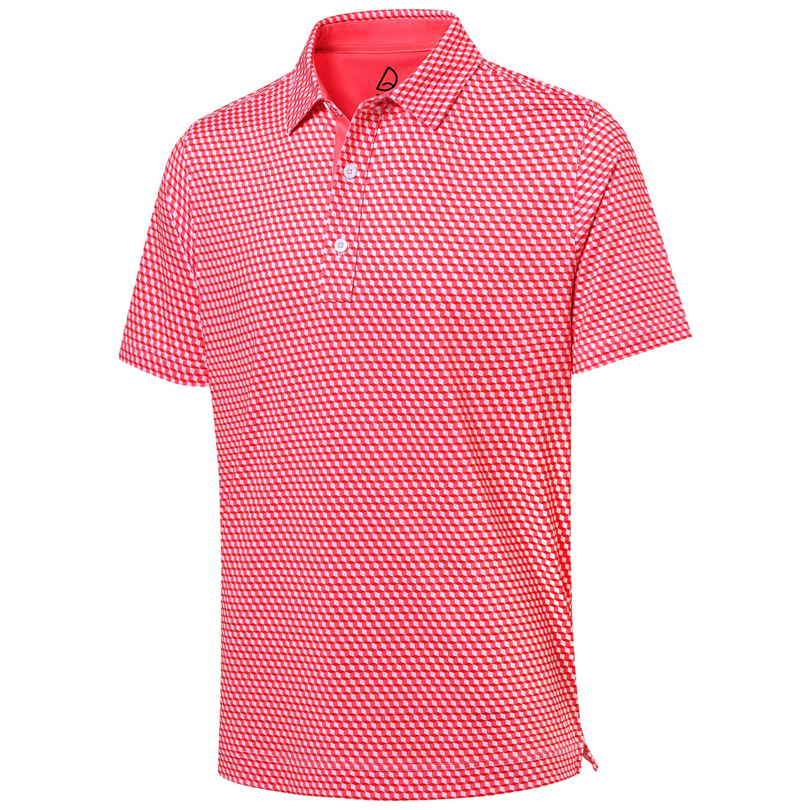 DEOLAX Polo para hombre, estampado de moda, camiseta de golf para hombre, ajuste seco, manga corta, secado rápido, divertida camisa de golf para hombre