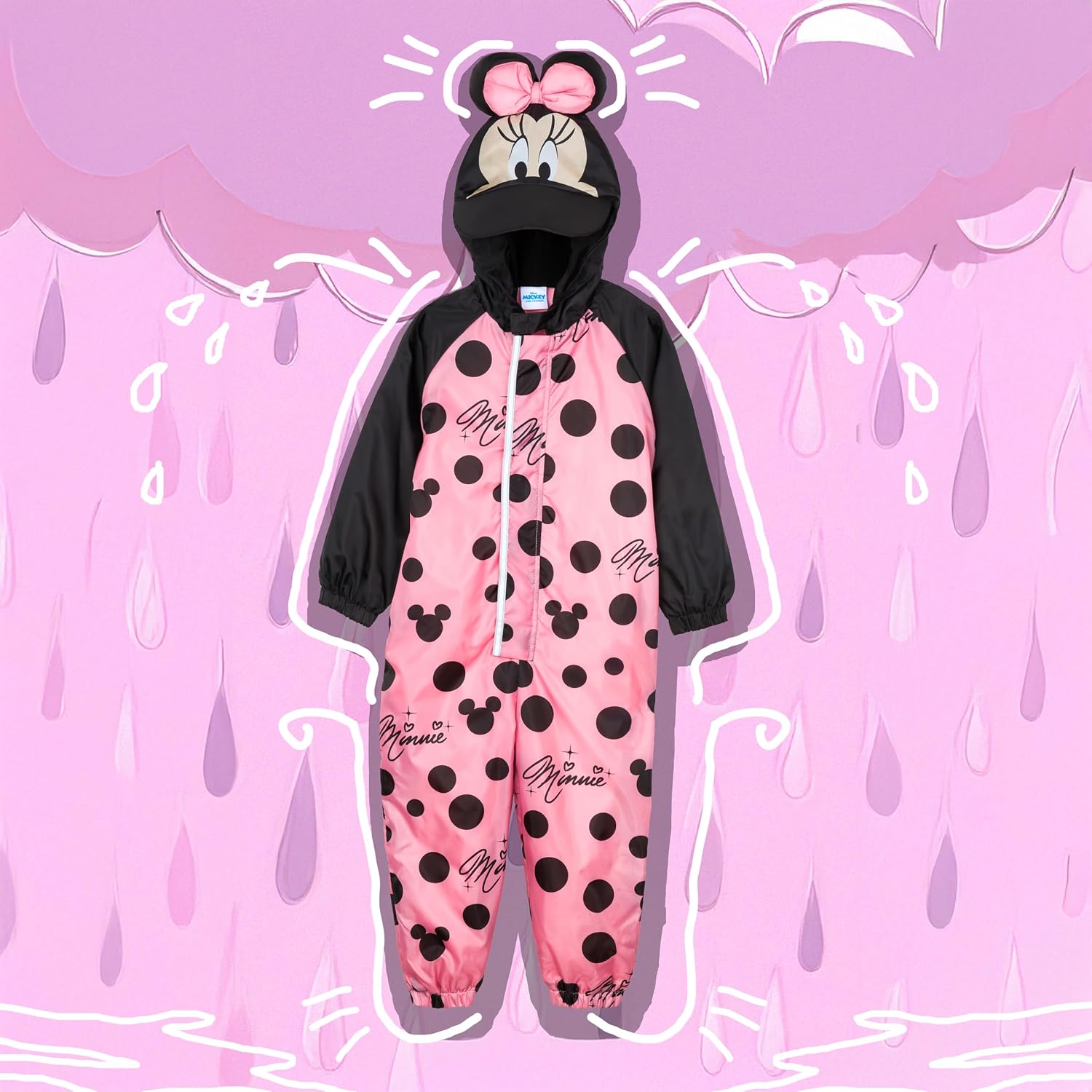Get Trend Rain Suit Toddlers Girls with Hooded Fleece Lined Waterproof Kids Rain Coat Fishing Coveralls Gifts for Girls