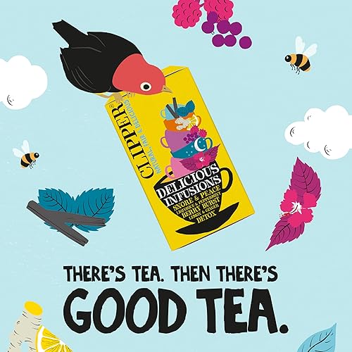 Miniatura 6 de Clipper - Té de hierbas, 5 sabores, orgánico, a base de plantas, ideal sobre hielo, 1 paquete variado, 20 bolsas de té sin blanquear