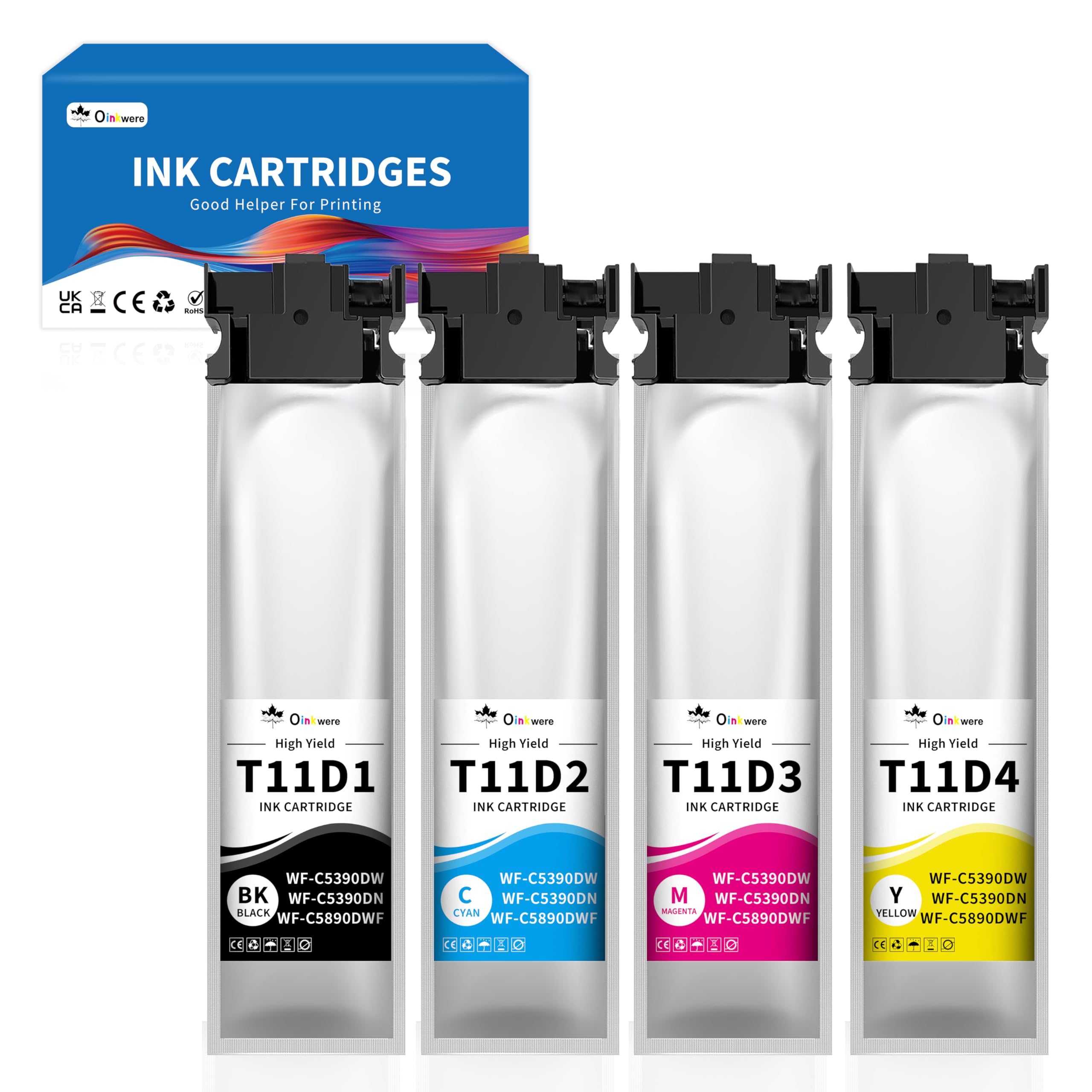 Pack d'encre T11D pour équiper votre espace de télétravail avec WorkForce WF-C5390DN - 7
