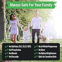 Vista 123 de Rockin' Green Detergente para ropa sucia, a base de plantas, detergente en polvo natural para ropa, vegano y biodegradable, seguro para pieles